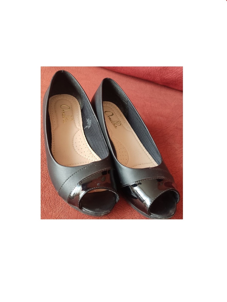 Zapatos negros taco magnolia Talla 35, $15