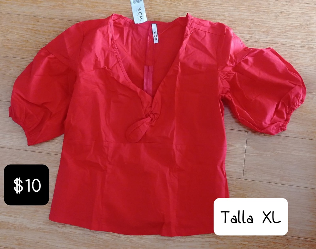 Blusa roja Talla XL